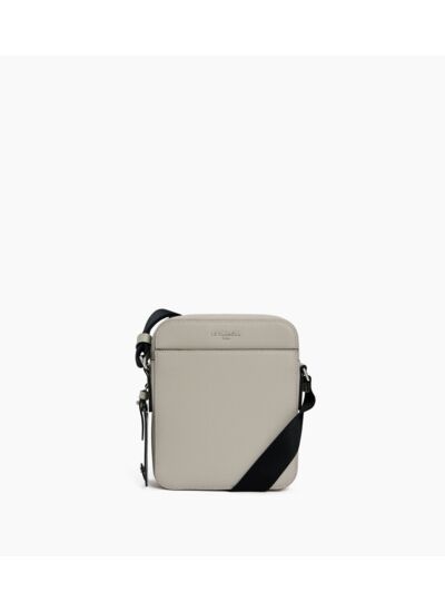 Petite sacoche zippée Emile en cuir signature T