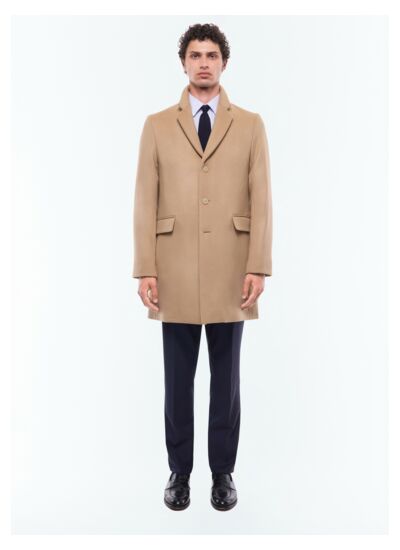 Manteau en laine et cachemire