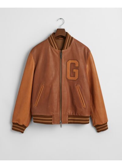 Leather Varsity Jacket