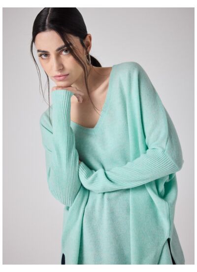 Pull poncho cachemire Faustine ICE