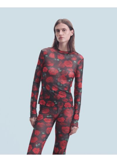 Top Manches Longues Mesh