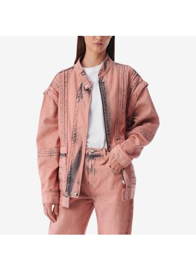 Veste En Jean Col Montant Odil