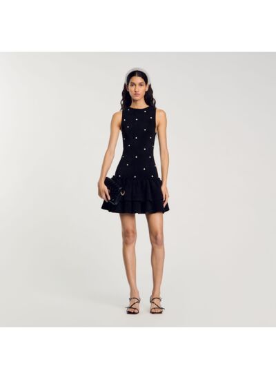 Robe en maille velours