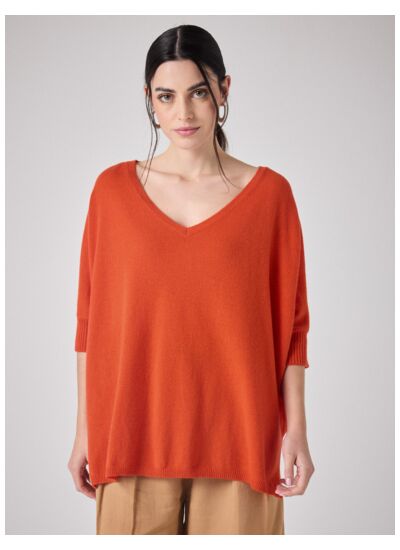 Pull poncho cachemire Aimee SPICY