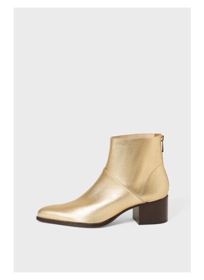 CHAUSSURE AXEL BOOTS EN CUIR MÉTALLISÉ AXEL