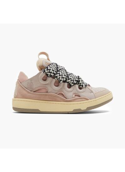 Lanvin Leather Curb Sneaker Pink