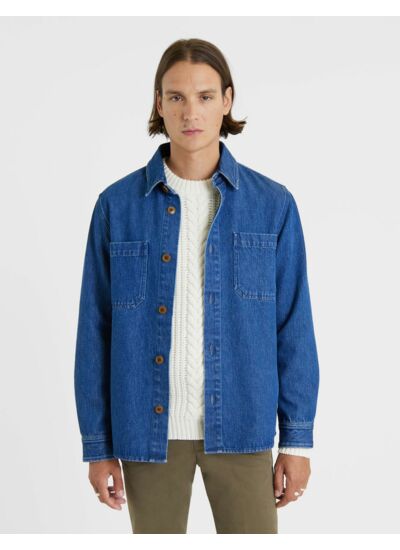 Surchemise Cameron en denim bleu