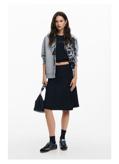 Sweat à fermeture éclair imprimé M. Christian Lacroix