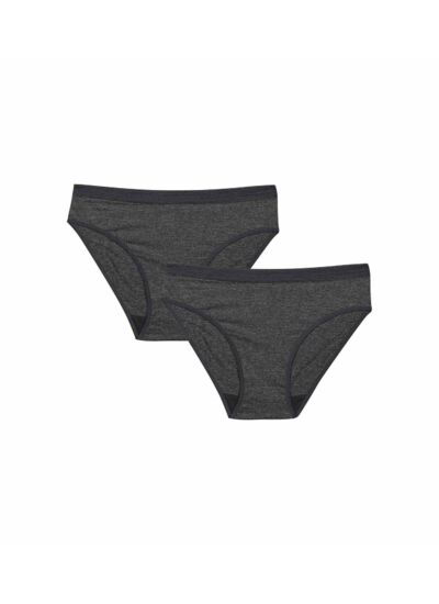 Culotte Chiné Foncé pour fille en microfibre Dim Micro