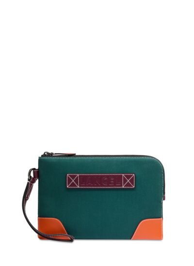 Escapade de Lancel - Pochette Zippee S Avec Dragonne - VERT AMAZONE