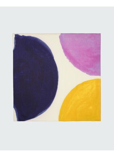 Carré imprimé éclipse - Accessoire - PRUNELLIER/JAUNE D'OR