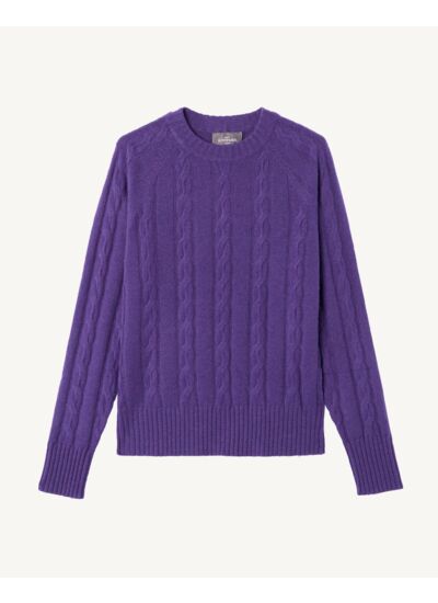 Pull col rond à torsades - Femme - VANDA