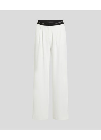 CONTRAST WAIST PANTS