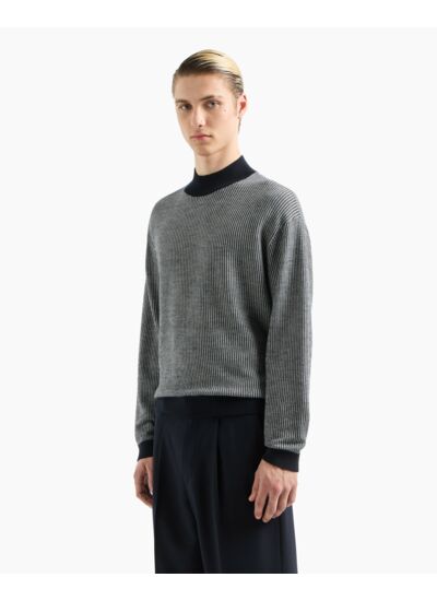 Pull côtelé 0920 marine