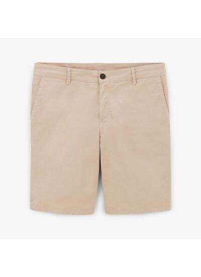 Bermuda chino 200 coupe confort mastic