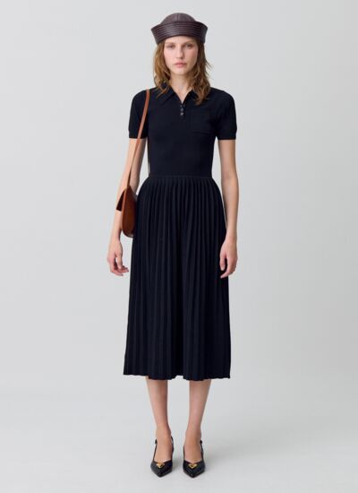 Claudie pierlot Robe midi maille fine