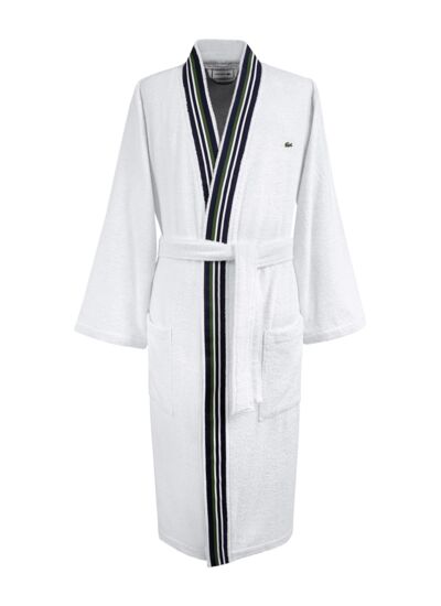 Lacoste - peignoir de bain en coton 400 g/m², lclub