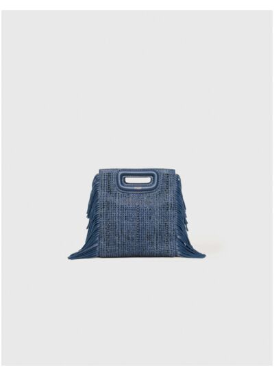 Sac M Mini en denim strassé