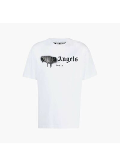 Palm Angels T-shirt Paris Spray Blanc