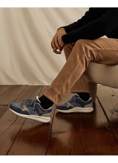 Runnings bleu marine & kaki