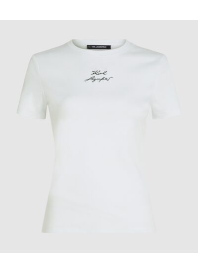 RIB FITTED T-SHIRT