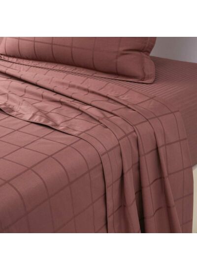 Olivier Desforges - Drap plat en satin de coton gris, Baptiste