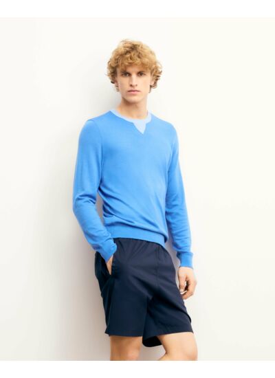 Pull Col Rond Bicolore