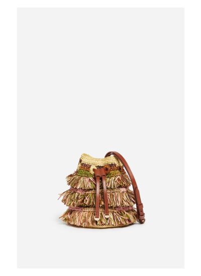 Sac Bourse En Raphia En Lyocell et Lin