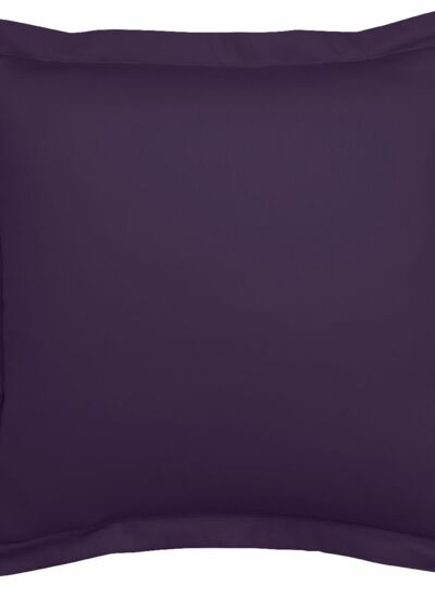DODO Taie d'oreiller harmonie satin de coloris coloris aubergine