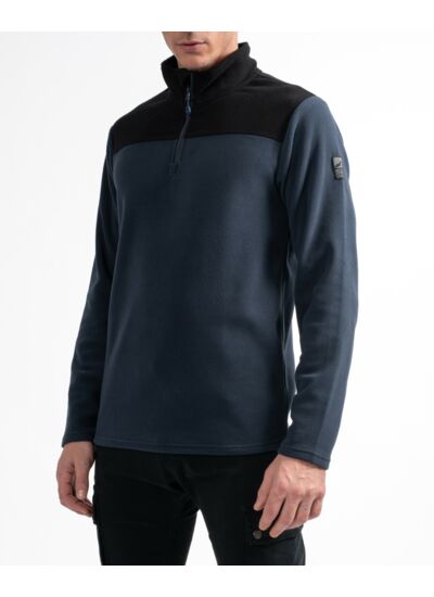 Polaire à col montant zippé homme