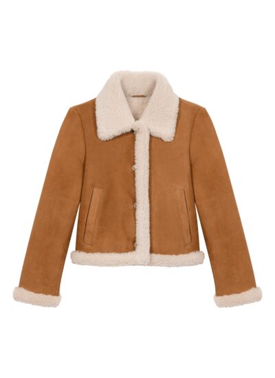 Manteau fourré effet mouton