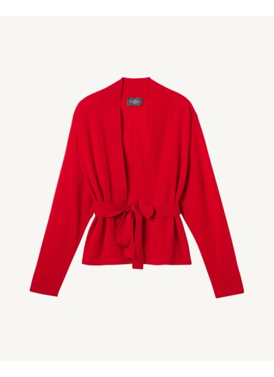 Veste courte ceinturée - Femme - ROUGE GORGE