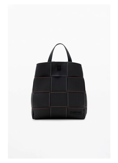 Sac à dos S tressé avec surpiqûres