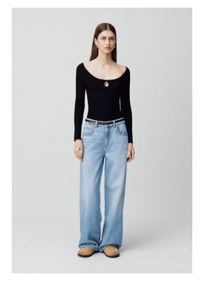 Top manches longues maille fine