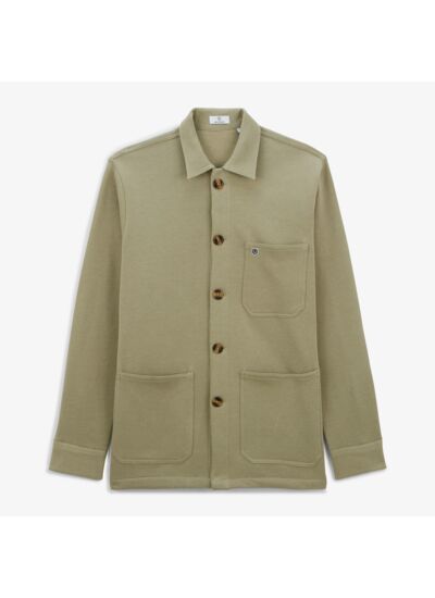 Veste Dave en molleton vert kaki clair