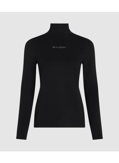 MOCK NECK SIGNATURE LS TOP