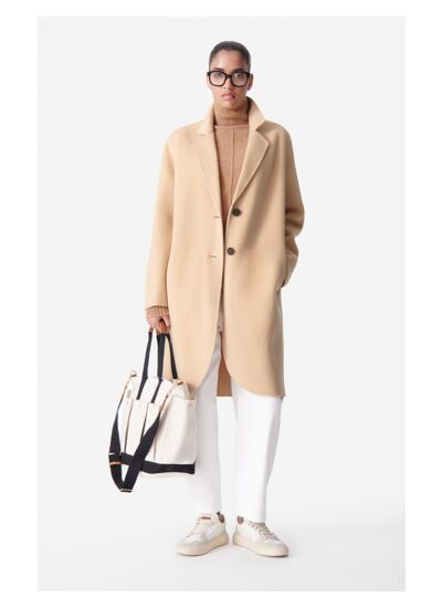 Manteau Devda En Laine Mélangée