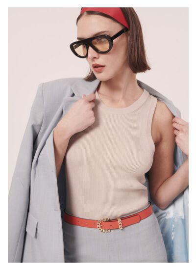 Pull Pepite-Naturel en Viscose