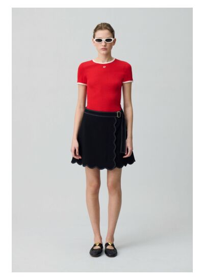 Jupe courte portefeuille