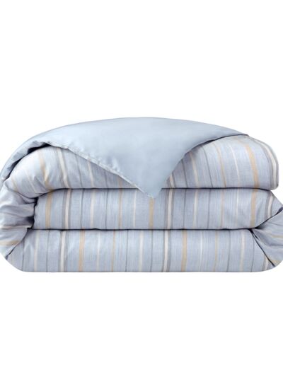 Yves Delorme - Housse de couette en satin bleu, Ombrée