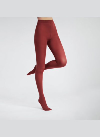 Collant opaque femme voile effet velouté Grenat Dim Style