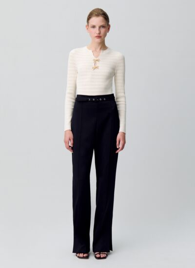 Claudie pierlot Body maille noeuds