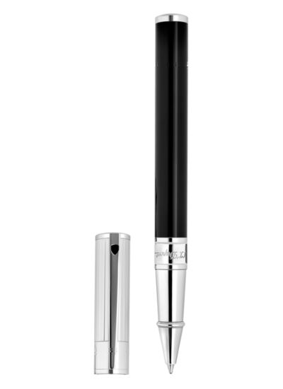 Gamme Initial - Stylo Roller Initial Noir Bouchon Chrome