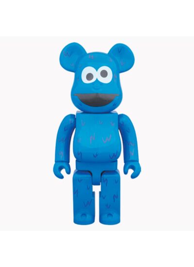 Bearbrick x Sesame Street Cookie Monster 400% Bleu