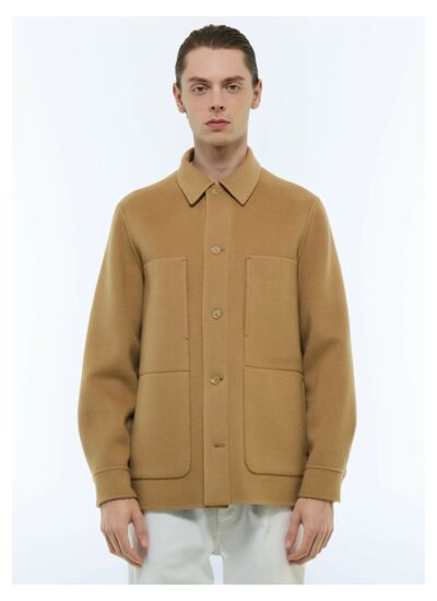 Veste en drap de laine double face