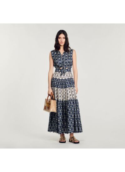 Robe longue imprimé paisley
