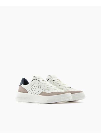 Baskets blanc cassé + beige