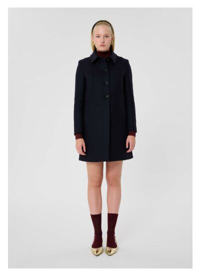 Manteau Madeline-Nuit en Laine