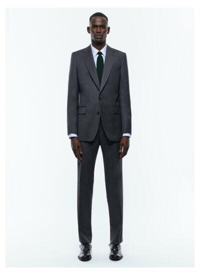 Costume ajusté en laine certifiée