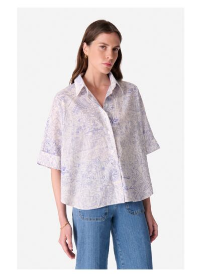 Chemise Bobby En Coton Et Lin Mélangé